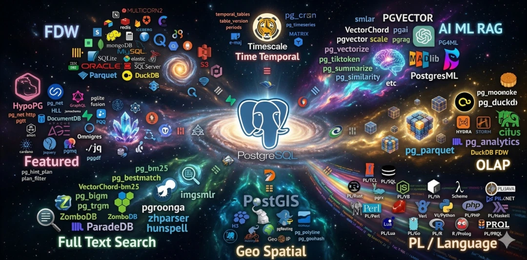 PostgreSQL Extension Encyclopedia homepage